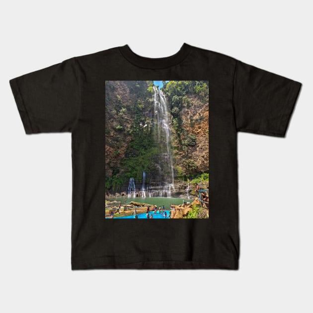 Sagpulon Falls, Jasaan, Misamis Oriental, Mindanao, Philippines Kids T-Shirt by Upbeat Traveler